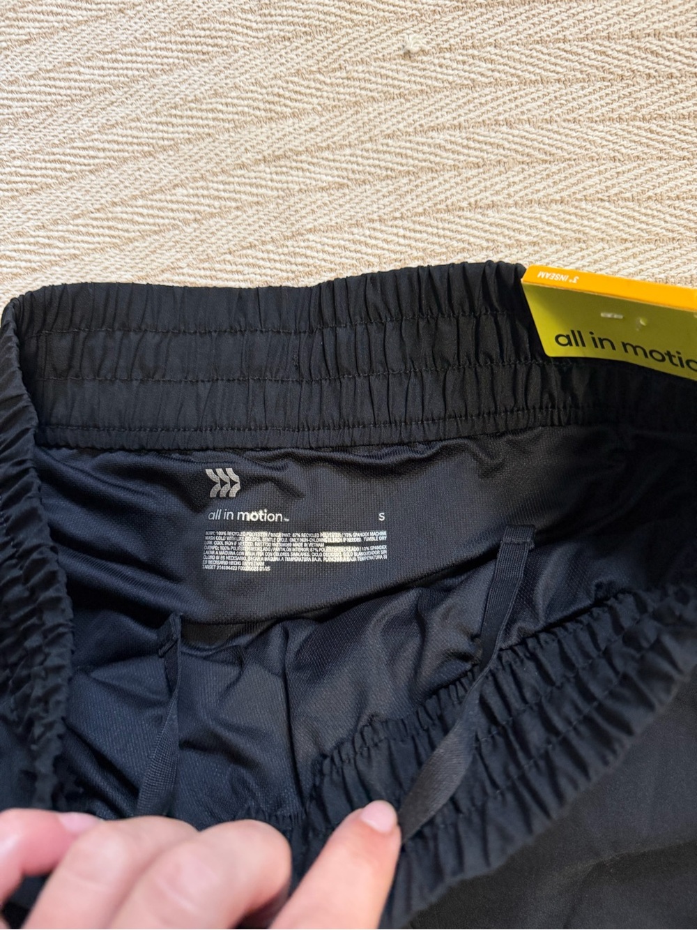 all in motion Black Women's Athletic Running Shorts - Picture 3 of 3